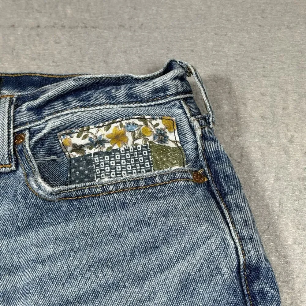 Abercrombie & Fitch Jeans Women’s 29 Authentic Rigid Denim Baggy Patchwork